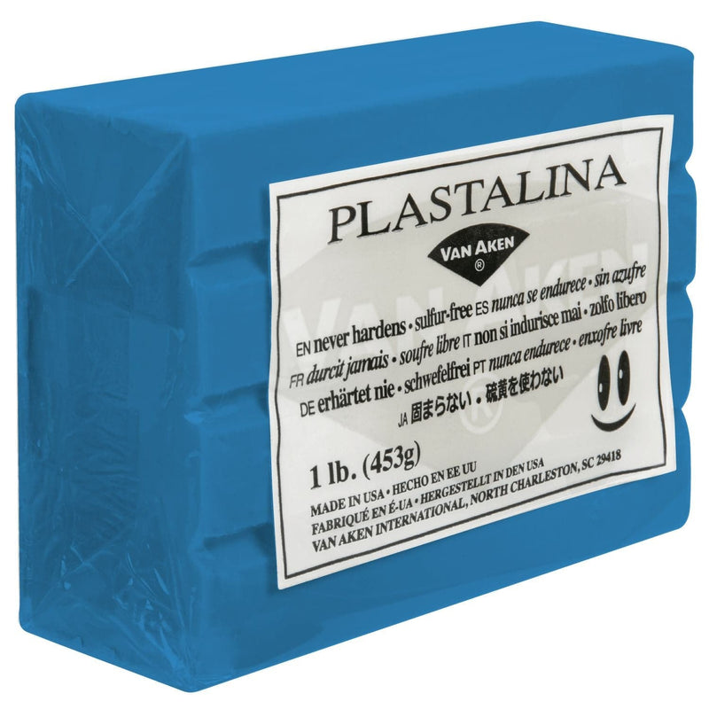 Steel Blue Plastalina Non-Hardening Modelling Clay 453g Turquoise Non Hardening Clays