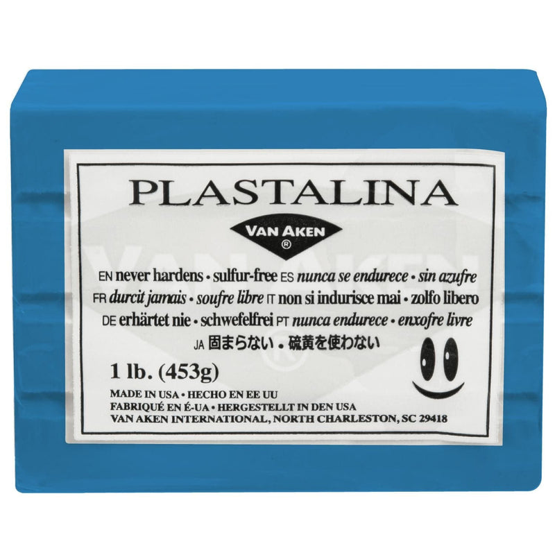 Light Gray Plastalina Non-Hardening Modelling Clay 453g Turquoise Non Hardening Clays