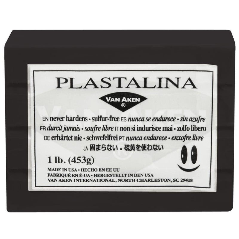 Dark Slate Gray Plastalina Non-Hardening Modelling Clay 453g Black Non Hardening Clays