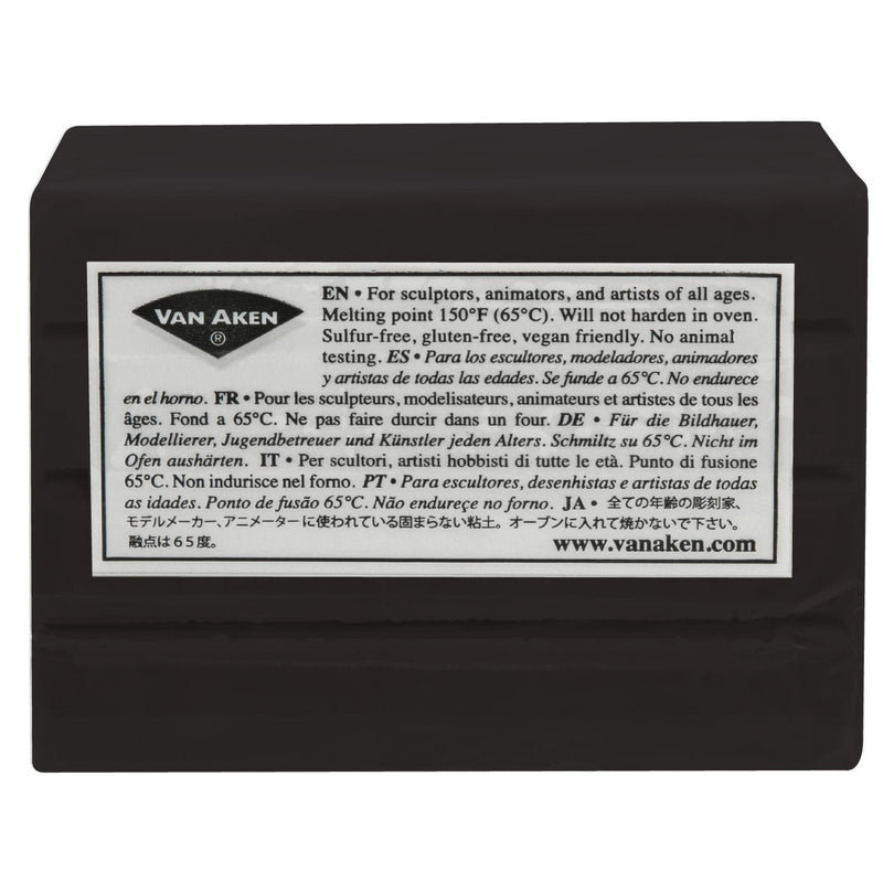 Dark Slate Gray Plastalina Non-Hardening Modelling Clay 453g Black Non Hardening Clays