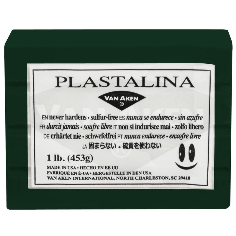 Dark Slate Gray Plastalina Non-Hardening Modelling Clay 453g Dark Green Non Hardening Clays