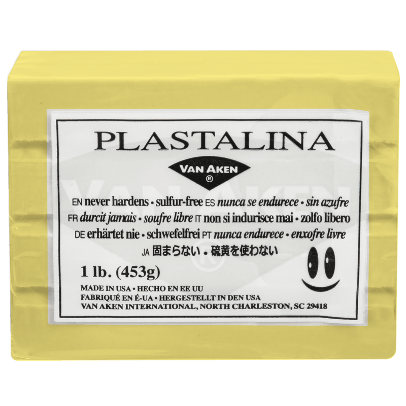 Light Gray Plastalina Non-Hardening Modelling Clay 453g Pastel Yellow Modelling and Casting Supplies