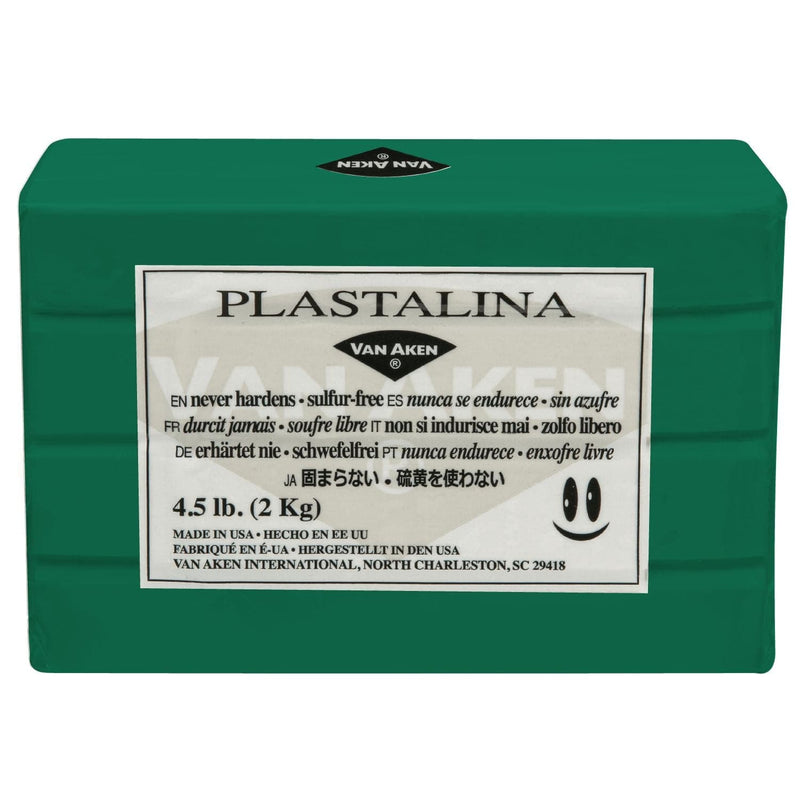 Dark Slate Gray Plastalina Non-Hardening Modelling Clay 2kg Green Non Hardening Clays