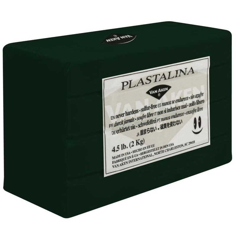 Gray Plastalina Non-Hardening Modelling Clay 2kg Dark Green Non Hardening Clays