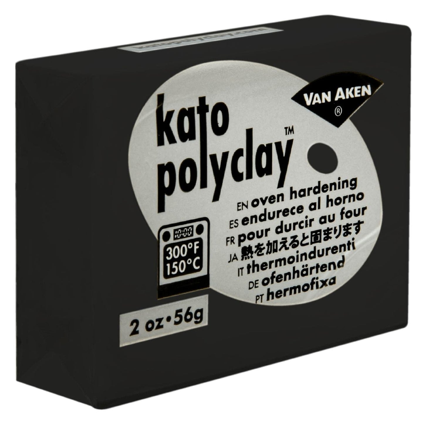 Gray Kato Oven Baked Polymer Clay Polyclay-Black 56g Polymer Clay (Oven Bake)