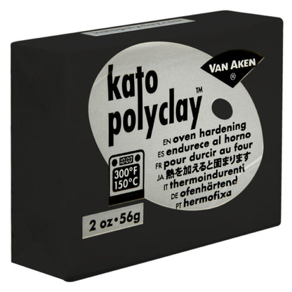 Gray Kato Oven Baked Polymer Clay Polyclay-Black 56g Polymer Clay (Oven Bake)