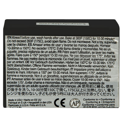 Dark Gray Kato Oven Baked Polymer Clay Polyclay-Black 56g Polymer Clay (Oven Bake)