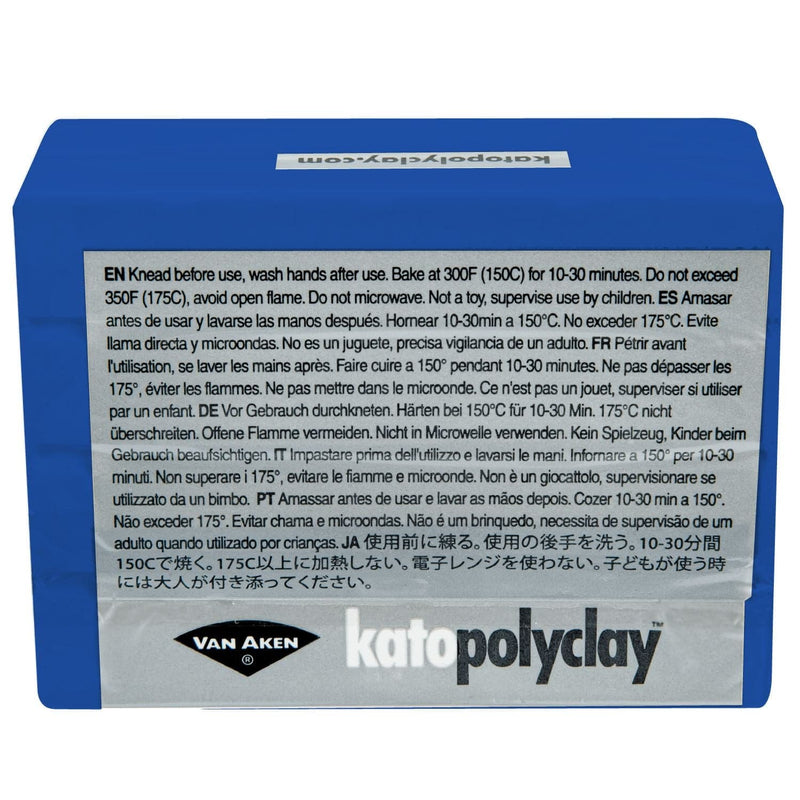 Dark Gray Kato Oven Baked Polymer Clay Polyclay-Blue 354g Polymer Clay (Oven Bake)