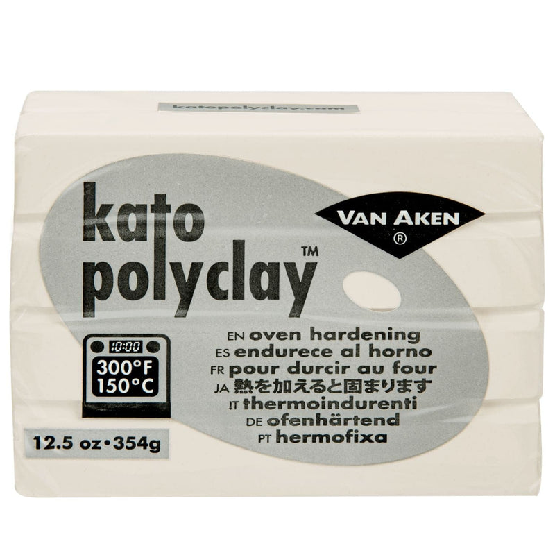 Light Gray Kato Oven Baked Polymer Clay Polyclay-Translucent 354g Polymer Clay (Oven Bake)