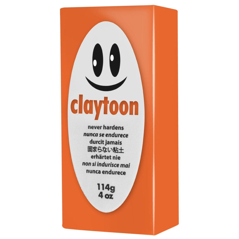 Chocolate Claytoons Non-Hardening Modelling Clay 112g Orange Non Hardening Clays