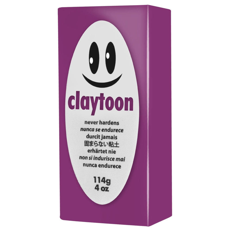 Maroon Claytoons Non-Hardening Modelling Clay 112g Magenta Non Hardening Clays