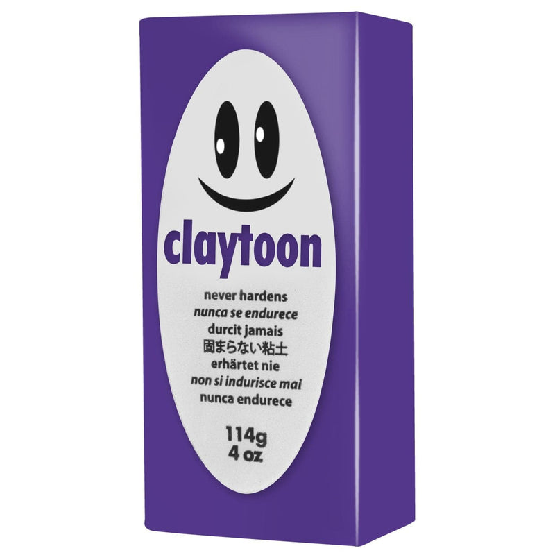 Light Gray Claytoons Non-Hardening Modelling Clay 112g Violet Non Hardening Clays