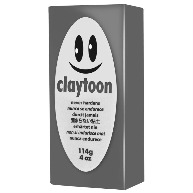 Dim Gray Claytoons Non-Hardening Modelling Clay 112g Silver Gray Non Hardening Clays
