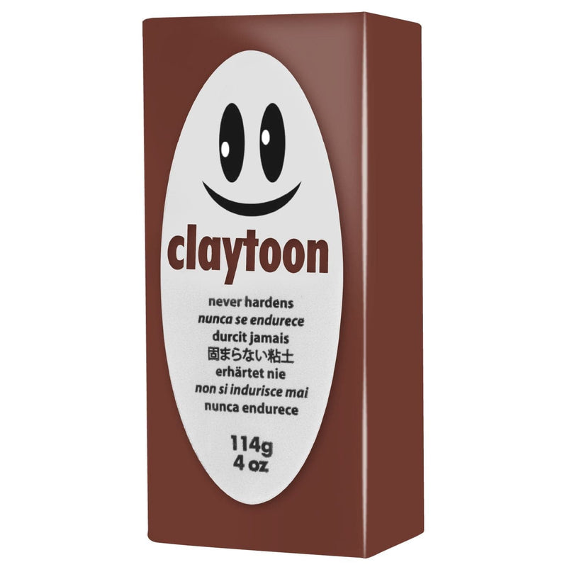 Light Gray Claytoons Non-Hardening Modelling Clay 112g Brown Non Hardening Clays