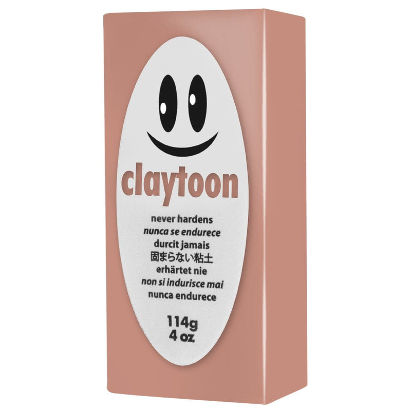 Rosy Brown Claytoons Non-Hardening Modelling Clay 112g Beige Non Hardening Clays