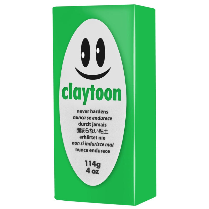 Medium Sea Green Claytoons Non-Hardening Modelling Clay 112g Neon Green Non Hardening Clays