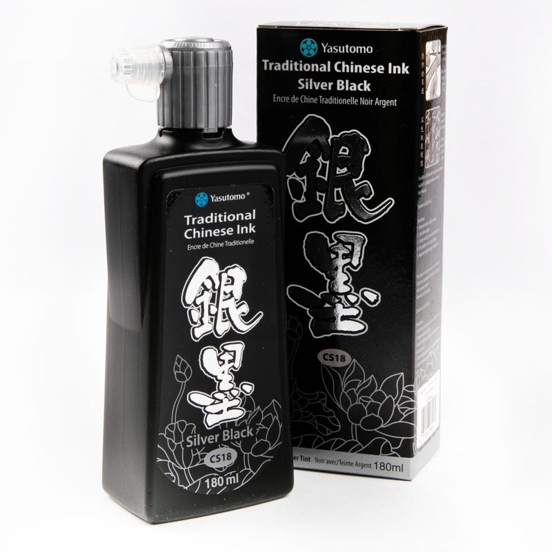 Black Sumi Ink 180ml-Chinese Silver Inks