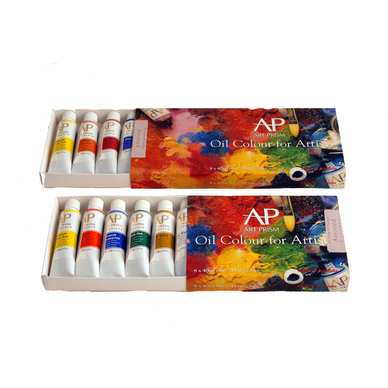 Brown Art Spectrum Art Prism Oil Paint-Assorted Colours 40ml (Set Of 9) Oil Paints