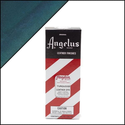 Brown Angelus Leather Dye Turquoise #043 3Oz/88.72Ml Leather Dyes
