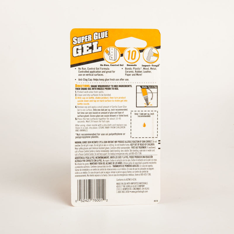 Gray Gorilla Super Glue Gel Glues