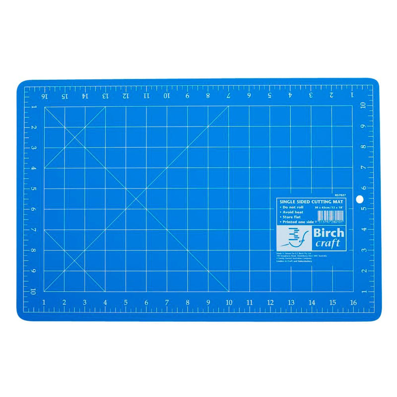 Dodger Blue Birch Creative Quilting Essentials -  Cutting Mat 1 Sided 28x43cm Quilting and Sewing Tools and Accessories
