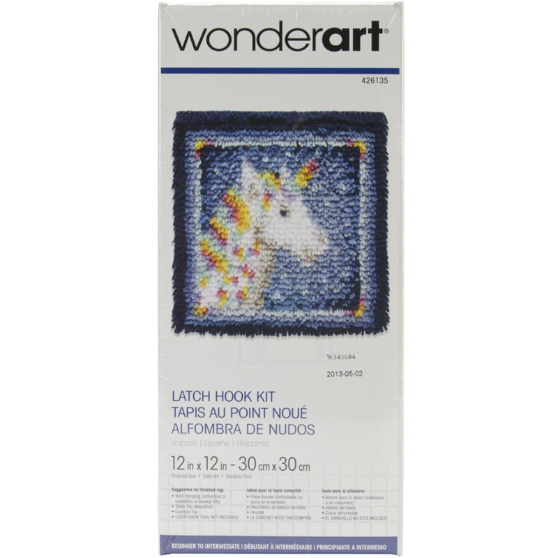 Dim Gray Wonderart Latch Hook Kit 30x30cm  
Unicorn Needlework Kits