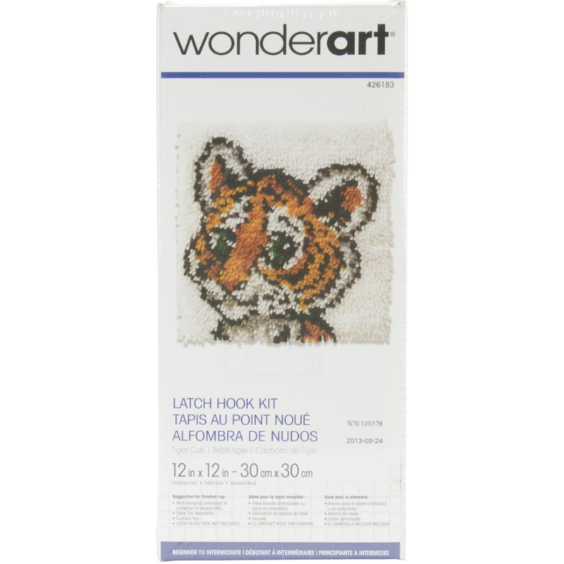 Dim Gray Wonderart Latch Hook Kit 30x30cm  

Tiger Cub Needlework Kits