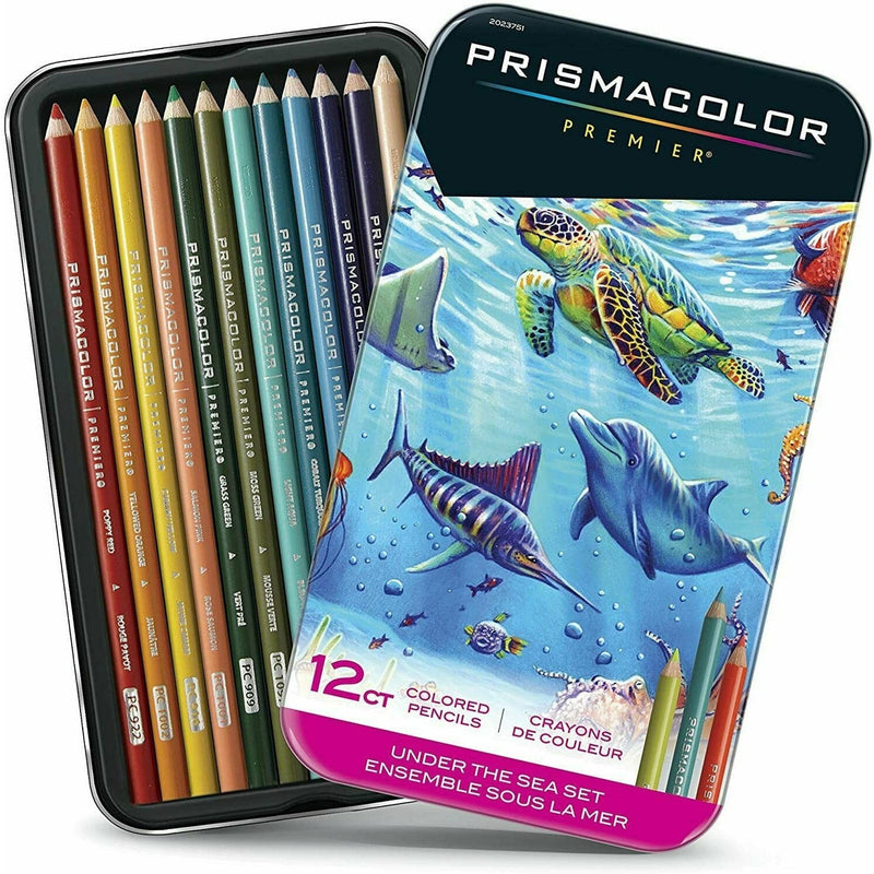 Dark Slate Gray Prismacolor Pencil Set Of 12 - Under The Sea Pencils