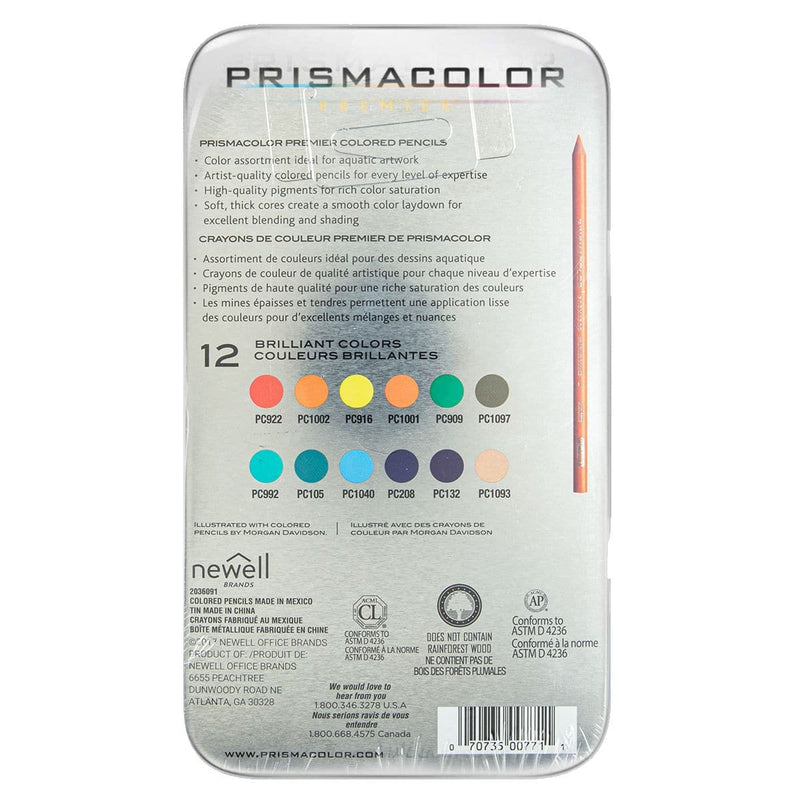 Light Gray Prismacolor Pencil Set Of 12 - Under The Sea Pencils