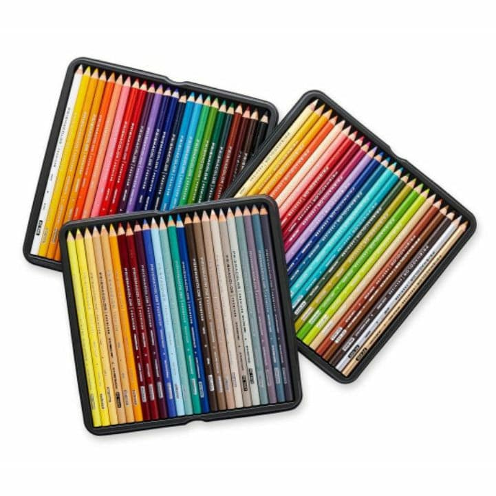 Tan Prismacolor Coloured Pencils Tin 72 Colours Pencils