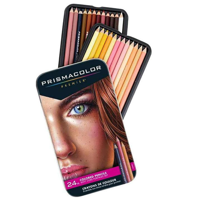 Rosy Brown Prismacolor Pencil Set Of 24 - Portrait Pencils