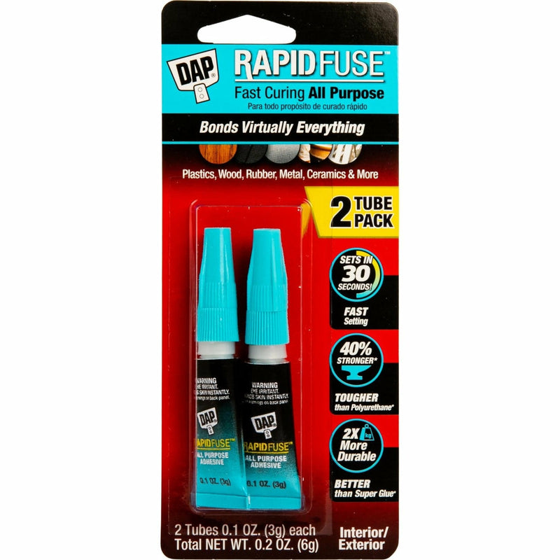 Red DAP Rapid Fuse All Purpose Glue Twin Pack Glues