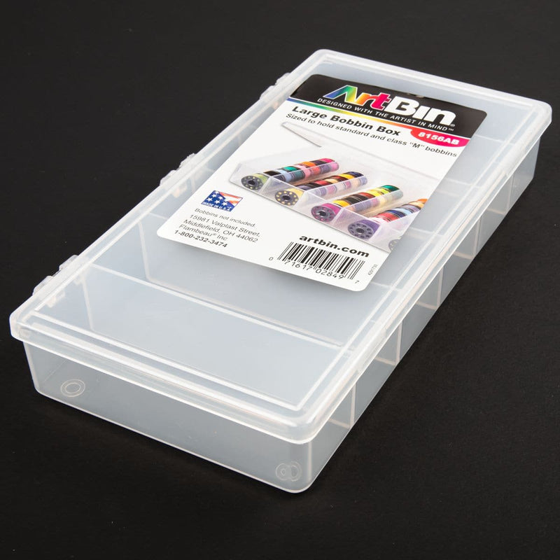 Dark Slate Gray ArtBin Large Bobbin Box-8"X4.5" Translucent Craft Storage