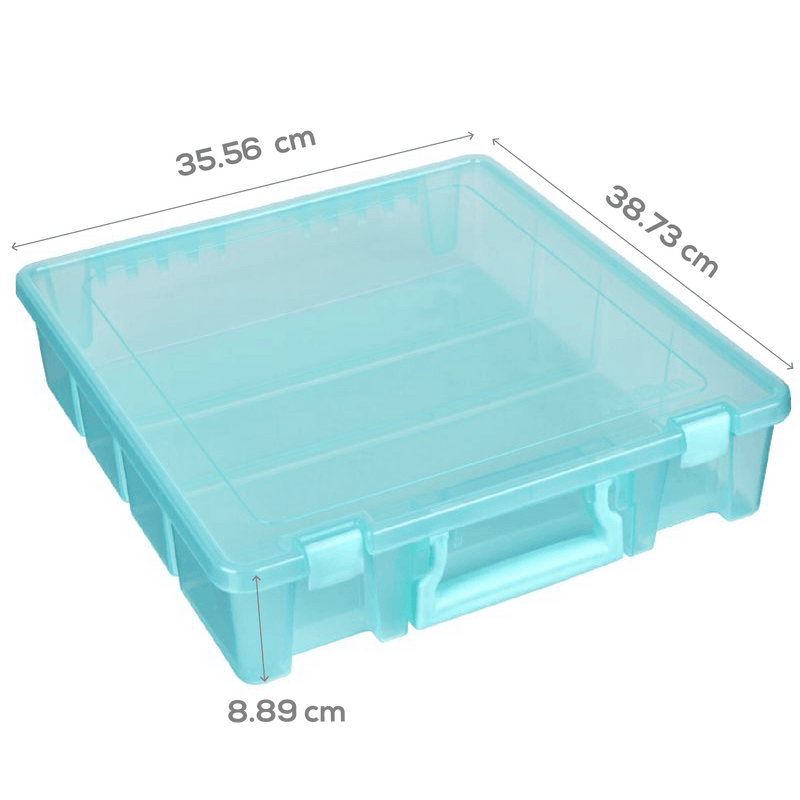 Light Blue ArtBin Super Satchel Single Compartment-15.25"X14"X3.5" Aqua Mist Craft Storage