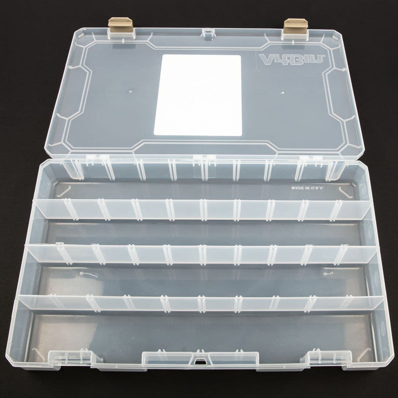 Dark Gray ArtBin Solutions Box 4-48 Compartments-14.125"X9"X2" Translucent Craft Storage