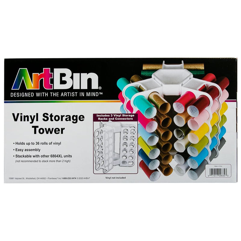 Black Artbin Vinyl Storage Tower-Holds 36 Craft Storage