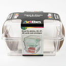 Beige ArtBin Card & Photo Storage Box-4"X8.25"X1" Clear Craft Storage