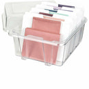Light Gray ArtBin Card & Photo Storage Box-4"X8.25"X1" Clear Craft Storage