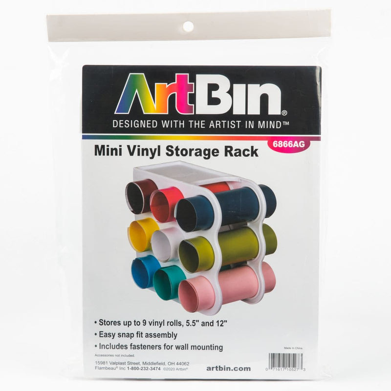 White Smoke ArtBin Mini Vinyl Storage Rack-White Craft Storage