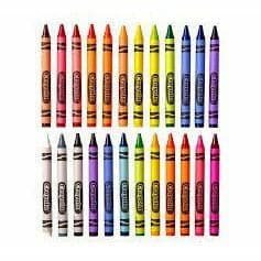 Light Goldenrod Yellow Crayola 24 Crayons Regular Size 92x8mm Kids Crayons