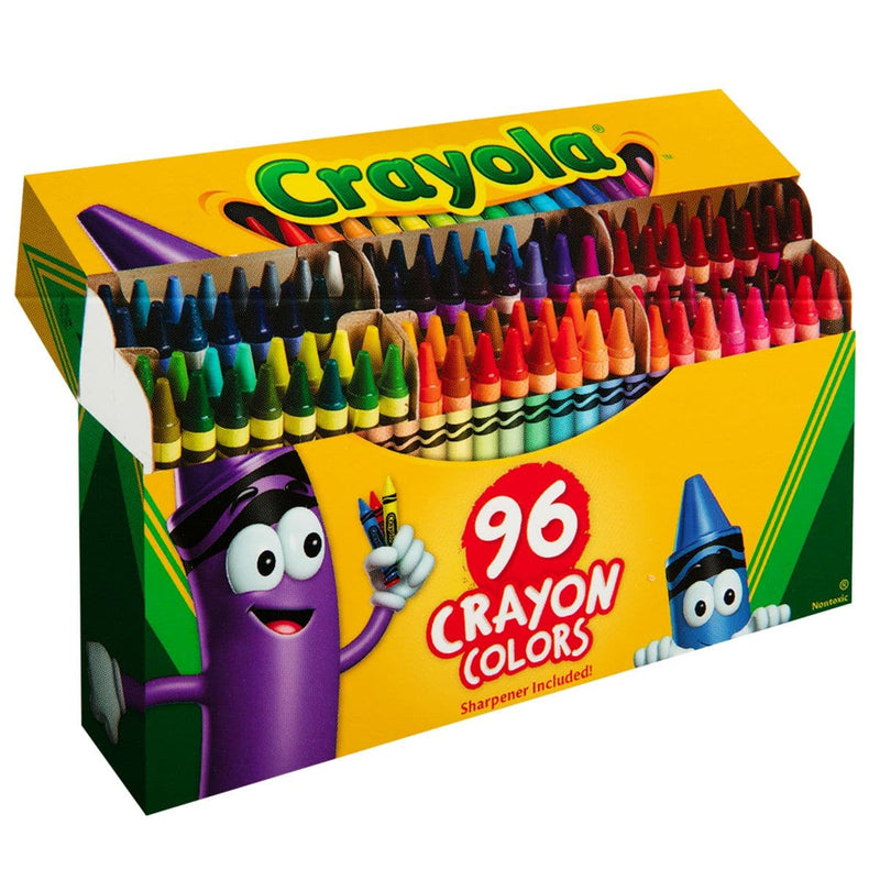 Gold Crayola Classic 96 Color Crayons in Flip-Top Pack with Sharpener - Limit 1 Kids Crayons
