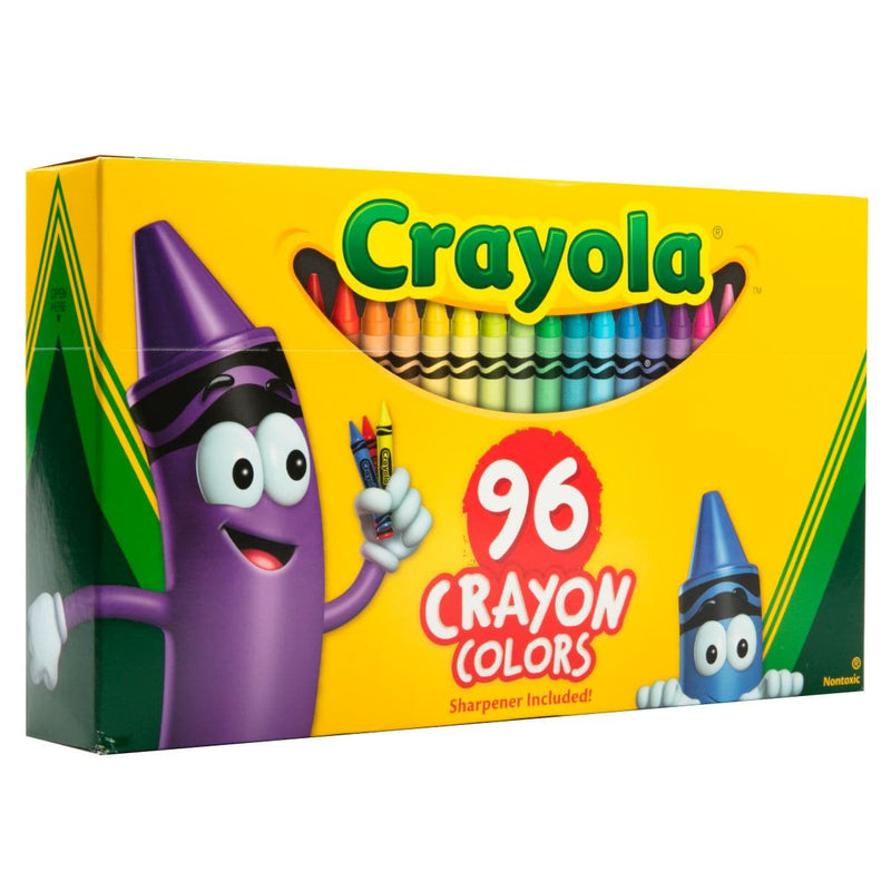 Dark Goldenrod Crayola Classic 96 Color Crayons in Flip-Top Pack with Sharpener - Limit 1 Kids Crayons