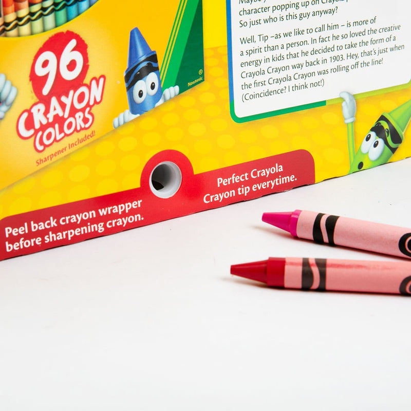 Gold Crayola Classic 96 Color Crayons in Flip-Top Pack with Sharpener - Limit 1 Kids Crayons