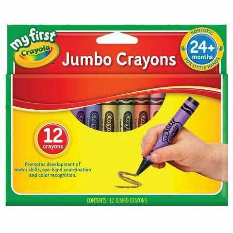Yellow Crayola 12 My First Jumbo Crayons Kids Crayons