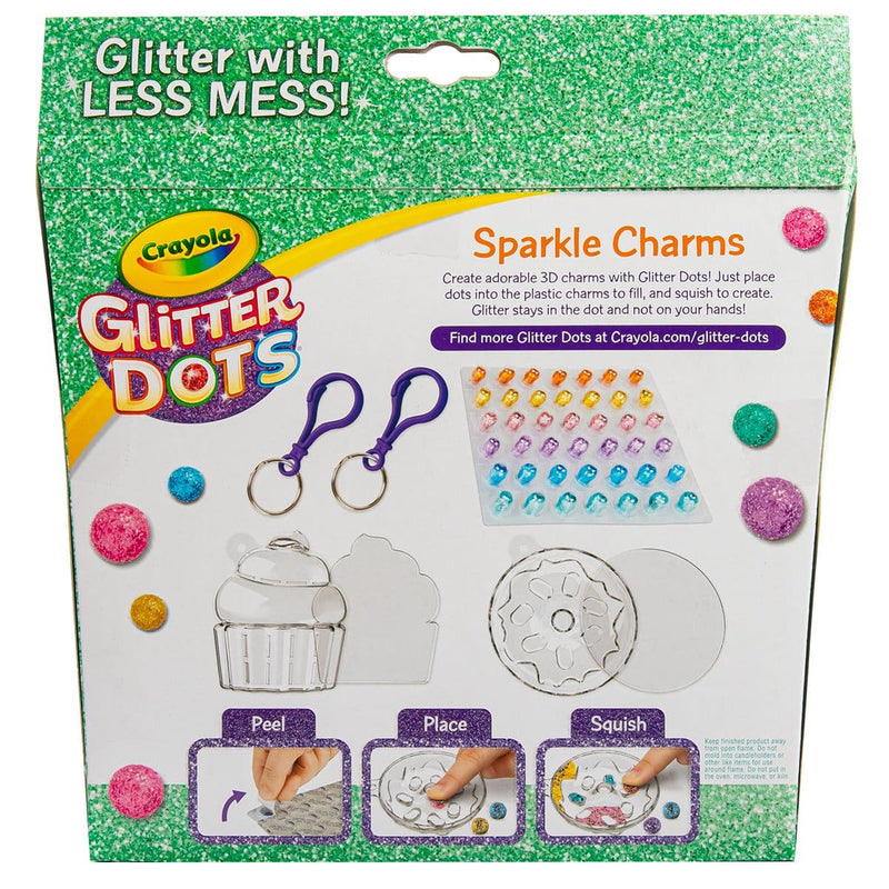 White Smoke Crayola Glitter Dots Sparkle Charms Kids Craft Kits