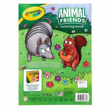 Yellow Green Crayola Animal Friends Coloring Book 96 Pages