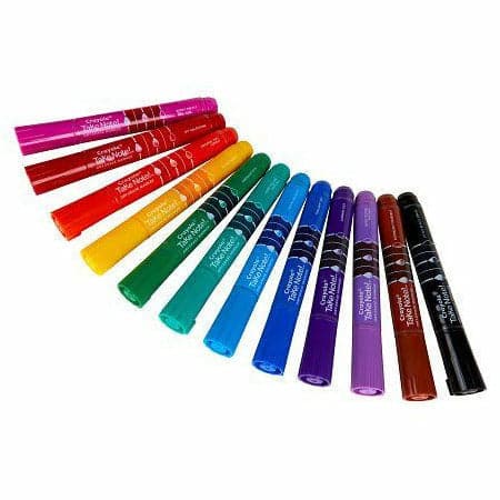 Royal Blue Crayola Take Note! 12 ct Chisel Tip Whiteboard Markers (Multiple Colours) Kids Markers