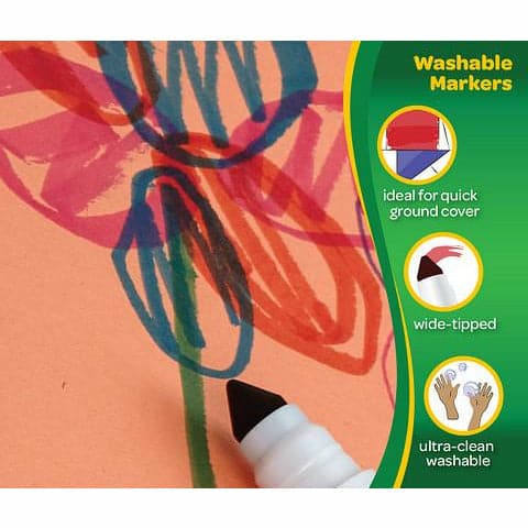 Sea Green Crayola 10 Broadline Markers Classic Colors Kids Markers