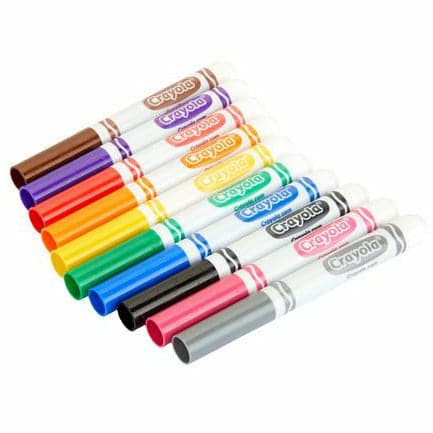 Pale Goldenrod Crayola 10 Broadline Markers Classic Colors Kids Markers