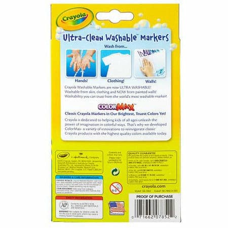 Gold Crayola 10 Ultra-Clean Fineline Markers Kids Markers